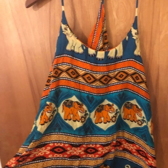 Peaceful Elephant  racer back tank. - Picture 4 of 7